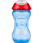 נובי כוס אולטרא עם פיית סיליקון כחול אדום +12m | Nuby נובי 